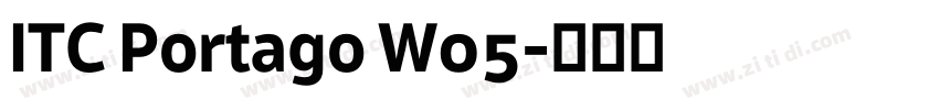 ITC Portago W05字体转换